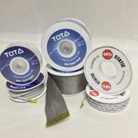 Sangle tissée ignifuge et antistatique résistante à 1200 degrés, en acier inoxydable 316L, conductrice, largeur 5 cm