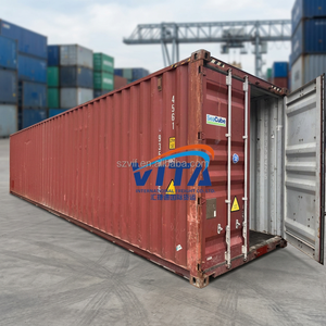 Segunda mano 20gp 40HC 40ft más barato usado Vita High Cube contenedores de envío aluminio T-Bar piso ISO9001 certificado para la venta - Product Image 1
