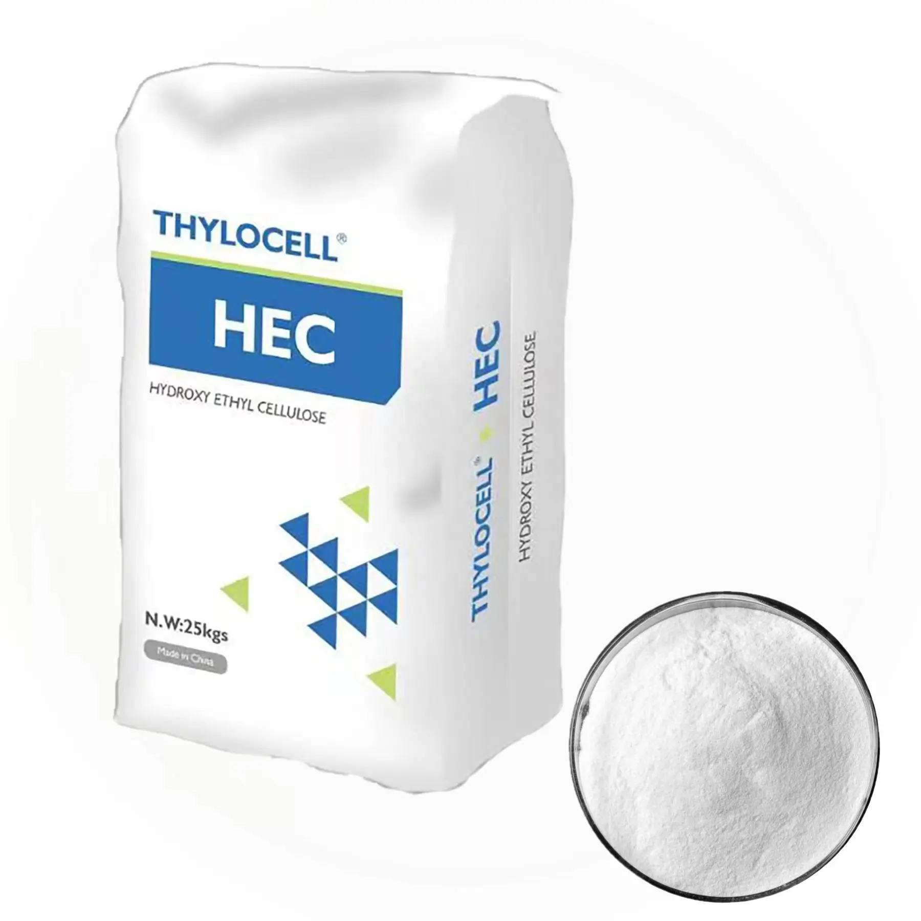 Eter de celulosa soluble no iónico Hidroxietil celulosa HEC agente protector en polvo Hidroxietil celulosa HEC
