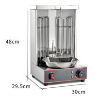 Grill à shawarma commercial 220V en acier inoxydable, four rotatif pour restaurant, machine à shawarma, équipement de restauration turque