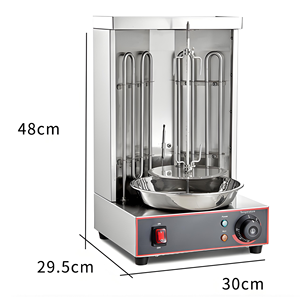 Griglia Shawarma Commerciale 220V in Acciaio Inox, Forno Rotante per Ristoranti, Macchina per Shawarma Turca, <span class=keywords><strong>Attrezzatura</strong></span> per Catering - Product Image 6