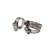 Collier de serrage réglable de type américain en acier inoxydable 304 à couple élevé avec entraînement à vis sans fin pour raccordement de tuyaux