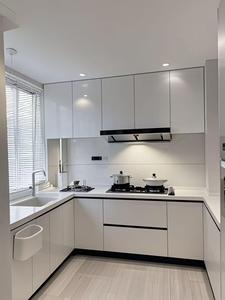 Tùy Chỉnh Phong Cách Châu Âu Sang Trọng Hoàn Chỉnh Đồ Nội Thất Nhà Bếp Mô-đun Hình Chữ U Thiết Kế Màu Trắng Rắn Gỗ Tủ Bếp Với Bồn Rửa - Product Image 4