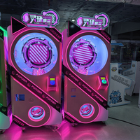Nouvelle conception de machine à grue d'arcade à monnayeur pour intérieur, avec interface multicolore en anglais et caractéristiques durables