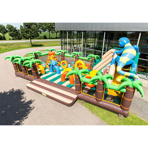 Lézard gonflable bleu unique <span class=keywords><strong>grand</strong></span> toboggan enfants château gonflable jungle sautant maison <span class=keywords><strong>animal</strong></span> parc d'amusement gonflable pour les enfants - Product Image 1
