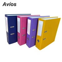 Carpeta de clasificación de documentos de alta capacidad, carpeta metálica de doble perforación, archivador A4 FC, almacenamiento de documentos, archivador de palanca
