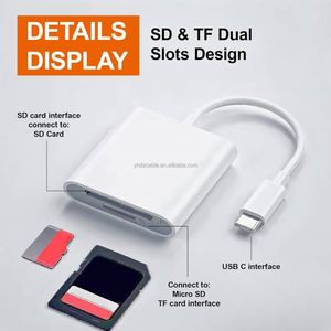 USB C SD <b>Card</b> Reader Type C <b>Card</b> Reader with Dual Slot <b>Memory</b> <b>Card</b> Reader for iPhone 15 16/iPad/MacBook/Mac - Product Image 5