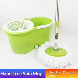 Serpillère rotative à 360 degrés avec seau, ensemble de serpillères rondes en microfibre <span class=keywords><strong>pour</strong></span> le nettoyage des sols, <span class=keywords><strong>pour</strong></span> usage domestique et commercial - Product Image 5
