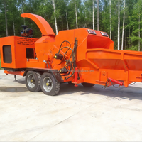 Broyeur de bois personnalisable à moteur diesel, déchiqueteur de branches d'arbres, broyeur de biomasse agricole, déchiqueteur de bois de jardin