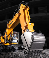 En stock, HUINA 1535, excavatrice RC semi-alliage 15 canaux 1:14, télécommande sans fil 2.4G, camion de chantier