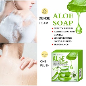 100g Whitening Hydrating Aloe <strong>Soap</strong> Barbadensis Leaf Extract Hyaluronic Acid Vitamin B5 Cleanses Gently Hydrates Amply Bar <strong>Soap</strong> - Product Image 4