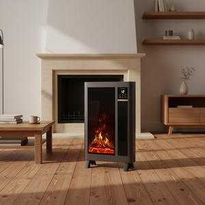<span class=keywords><strong>Cheminée</strong></span> <span class=keywords><strong>électrique</strong></span> autonome HL-N09 pour la maison, avec effet de flamme 3D réaliste, humidificateur à vapeur et télécommande - Product Image 2
