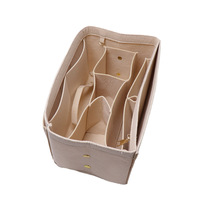 Organisateur de sac en feutre polyester en gros d'usine, insert amovible pour sac à main, doublure intérieure, séparateur de sac fourre-tout, logo personnalisé