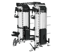 Machine Smith multifonctionnelle moderne pour salle de sport à domicile, comprend une poulie arrière pour les squats, les exercices de musculation des jambes et du torse