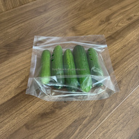 Sac refermable perforé anti-buée de qualité alimentaire avec poignée, emballage personnalisé avec logo pour légumes frais (feuilles de laitue)