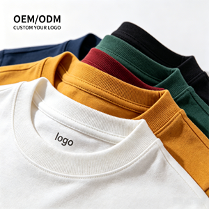 <span class=keywords><strong>T</strong></span>-<span class=keywords><strong>shirt</strong></span> in cotone casual unisex da uomo, personalizzata OEM, con orlo laterale a spacco, in tessuto leggero e traspirante, spedizione rapida dagli negozi USA - Product Image 1