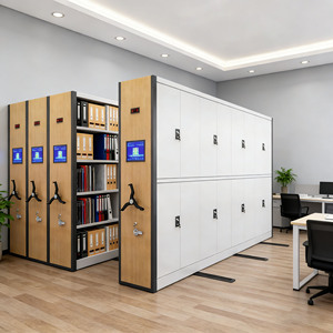 Système de compactage mobile intelligent pour bibliothèque : Étagères métalliques, compacteur électrique, armoire compacte en acier, armoire à dossiers mobile - Product Image 2