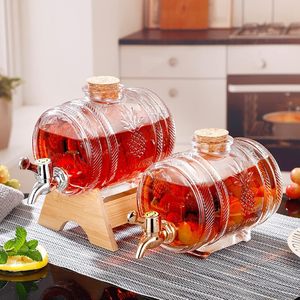 <span class=keywords><strong>Dispensador</strong></span> de bebidas de barril de vidrio de <span class=keywords><strong>1</strong></span> <span class=keywords><strong>litro</strong></span> con espiga y soporte <span class=keywords><strong>Dispensador</strong></span> de bebidas frías <span class=keywords><strong>Dispensador</strong></span> de barril de vino - Product Image 5