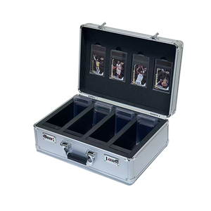 <span class=keywords><strong>Valise</strong></span> de rangement personnalisée en aluminium à 2, 3 ou 4 rangées pour cartes gradées BGS, <span class=keywords><strong>PSA</strong></span>, SGC – Qualité supérieure, différentes couleurs, serrure à code TSA - Product Image 5