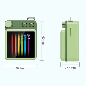Factory Direct Retro Camera Style MP4 Player Full Touch Screen Video Player Built-in <b>Subwoofer</b> <b>Speaker</b> - Product Image 2