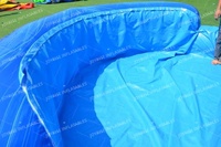 Toboggan aquatique gonflable en PVC de 6 m de haut, double glissière, motif palmier tropical, avec souffleur d'air, pour enfants, intérieur/extérieur, résidentiel, scolaire, garantie 3 ans
