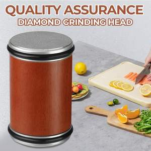 Kit d'affûtage de cuisine détachable, aiguiseur de couteaux manuel à rouleau diamanté, ensemble d'affûtage pour couteaux - Product Image 6