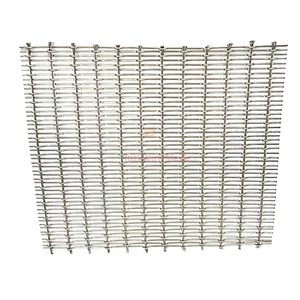 Grillage en acier inoxydable architectural, maille simple, ouverture <span class=keywords><strong>15</strong></span> mm, diamètre du fil 2 mm, découpe/soudure/pliage pour armoires, portes, écrans - Product Image 1