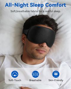Antifaz 3D para Dormir con Relleno de Espuma Viscoelástica, Ideal para Viajes <span class=keywords><strong>en</strong></span> Avión, Relajante, Sin Presión - Product Image 6