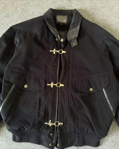 Chaquetas Varsity Personalizadas con Cierre <span class=keywords><strong>de</strong></span> Hebilla <span class=keywords><strong>de</strong></span> <span class=keywords><strong>Bombero</strong></span>, Estilo Cuadrado, al por Mayor, Chaquetas <span class=keywords><strong>de</strong></span> Motocicleta para Hombre - Product Image 3