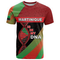 T-shirt « La Martinique est dans mon ADN » – T-shirts décontractés pour la Fête de l'Indépendance de la Martinique – Vente en gros – Fierté Martiniquaise