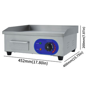 Электрическая решетка большой емкости, электрическая плоская решетка, решетка для столешницы из нержавеющей стали - Product Image 2