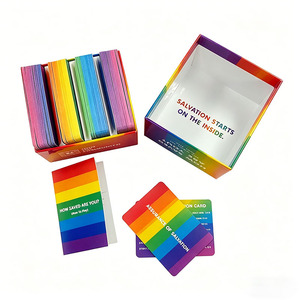 Custom Design Fancy Paper Rigid Box Pack with Cardboard Bible Verse Affirmation <strong>Cards</strong> OEM Printing and <strong>Booklet</strong> - Product Image 6