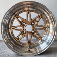 En stock, jantes en alliage d'aluminium 15x8 15x9 pouces, 4x100, jantes de voiture pour Honda Civic CRX Fit Mazda MX-5 Toyota Yaris Corolla