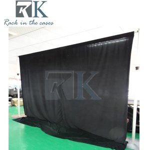 Kit de support portable et réglable pour rideaux et tentures, idéal pour la décoration murale de mariages, fêtes et événements. - Product Image 4