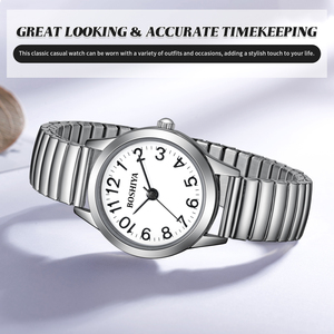 <span class=keywords><strong>Orologio</strong></span> <span class=keywords><strong>da</strong></span> Donna al Quarzo in Acciaio Inossidabile Dorato, Larghezza Cinturino 18mm, Stile Lusso Sottile, <span class=keywords><strong>Digitale</strong></span>, Semplice, alla Moda, per Signore e Ragazze, Espandibile - Product Image 3