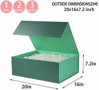 Boîte cadeau carrée en carton rigide sur mesure, grand format, faite à la main, avec fermeture magnétique, ruban et impression offset, pour la vente au détail