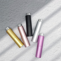 Vente en gros atomiseur rechargeable original 5 8 10 15 20 ml avec logo personnalisé flacon de parfum en aluminium pour femme vaporisateur avec emballage en boîte tube