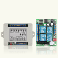 Interrupteur de télécommande sans fil haute stabilité à code fixe et à code roulant pour usage industriel et agricole, large plage de tension DC9-48V, 4 canaux