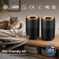 Purificateur d'air HEPA silencieux pour table de chevet, idéal pour petits espaces, bureau, chambre, dortoir, avec options OEM/ODM, entrepôt US, certifié ETL EPA CE FCC