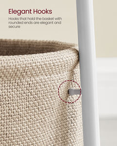 <span class=keywords><strong>VASAGLE</strong></span> petite <span class=keywords><strong>Table</strong></span> <span class=keywords><strong>basse</strong></span> moderne, <span class=keywords><strong>Table</strong></span> d'appoint <span class=keywords><strong>ronde</strong></span> avec panier en tissu pour le salon - Product Image 5