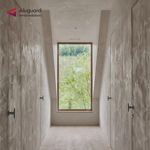 ประตูบานเลื่อนอลูมิเนียม Aluguard ได้รับการรับรองมาตรฐานอเมริกัน กระจกสองชั้น พร้อมรางเลื่อน  โครงบาง  ระบบกันความร้อน สำหรับระเบียง - Product Image 6
