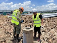 Testeur d'intégrité des pieux à faible contrainte à double canal RSM-PRT[P], méthode des ondes réfléchies, A/D 24 bits, étanche IP65, certifié CE