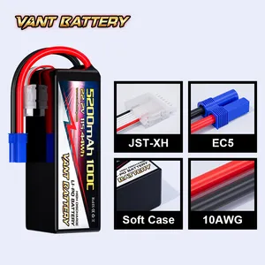 6S Uav Drone Battery 5200mah Lipo 6s 22.2V 100C 4S/6S RC Lipo Battery For Drone Airplane RC Quadcopter Helicopter Car Truck
