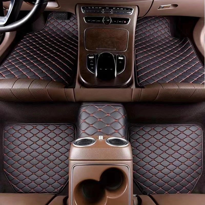 Universal 5-Piece Car Floor Mats Set – Non-Slip Waterproof All-Weather Auto Carpets - View 3