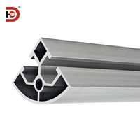 Profilé industriel en aluminium extrudé 4040R coin 4040 profilé arrondi en alliage d'aluminium