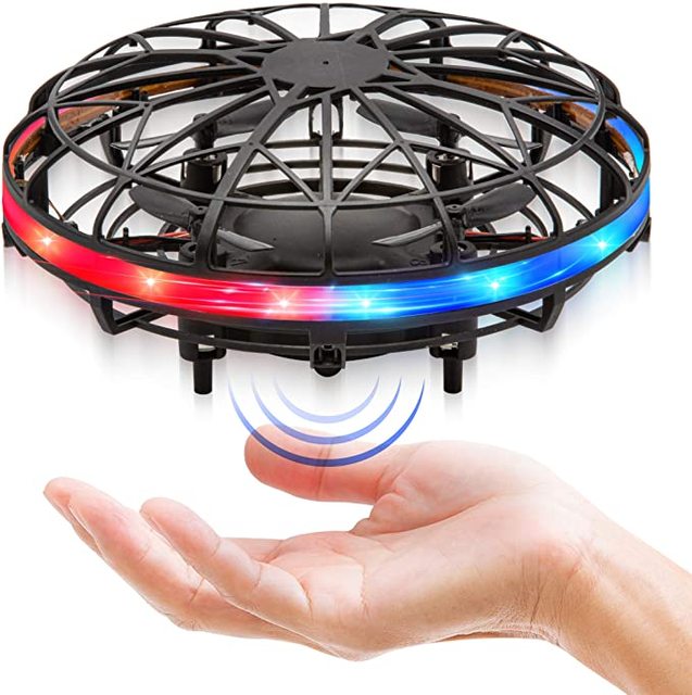 Gesture Induction Drone Scoot LED Hand Control Drone Flying Ball Drone for Kids Boys and Girls