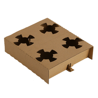 Support de tasse à café et à thé en carton ondulé Porte-gobelets en papier ondulé pour l'alimentation et les boissons avec stratification mate