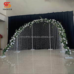 ซุ้มโค้งเวทีวงกลมโลหะสีทองสูง 8 ฟุต สำหรับตกแต่งงานแต่งงาน งานอีเว้นท์ งานปาร์ตี้ ทั้งในร่มและกลางแจ้ง - Product Image 6