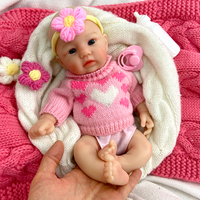 Poupée Reborn en silicone de 12 pouces, corps pulpeux, avec cheveux implantés, poupée compagnon pour enfants