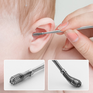 Stainless Steel Ear Pick 6-Piece Set Portable With Key Ring For Earwax Cleaning - Product Image 4